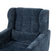 Modern Accent Chair,Chenille Arm Chairs for Living Room,Upholstered Mordern Armchair,Comfy Soft Padded Lounge Chair in Small Space, Bedroom, w/Pillow,
