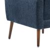 Modern Accent Chair,Chenille Arm Chairs for Living Room,Upholstered Mordern Armchair,Comfy Soft Padded Lounge Chair in Small Space, Bedroom, w/Pillow,