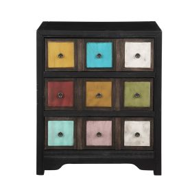 Distressed 3 Drawer Accent Chest Full color Home Organizer